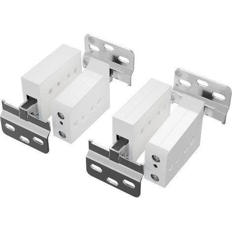 Cabinet Hanging Bracket 2 pcs White 70 x 48 x 19 mm vidaXL