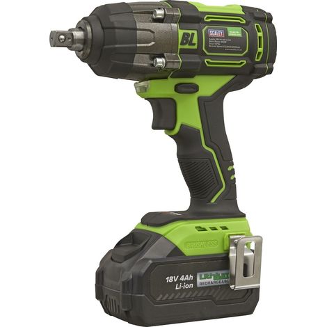 Sealey Cordless Impact Wrench 18V 4Ah Lithium-ion 1/2""Sq Drive CP650LIHV
