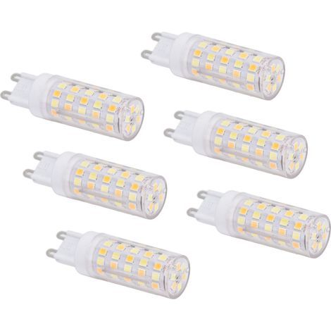 Lot 6 ampoules G9 66LED – plafonnier / armoire – ménage (1/5)