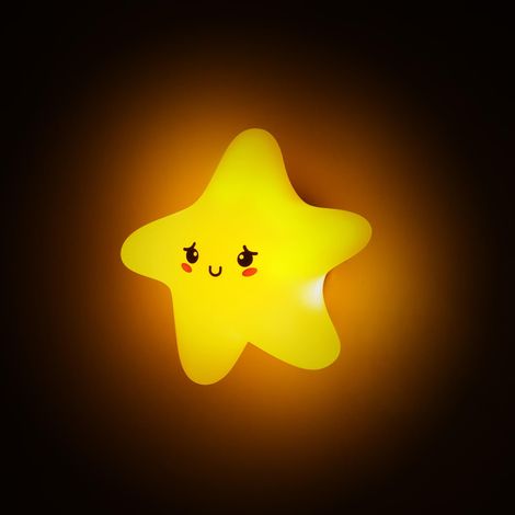 Lampe étoile mignonne,lumière de nuit en silicone pour enfants, lumières de nuit étoilées pour la chambre de bébé, décoration de chambre de filles (1/5)
