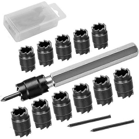 Ensemble de 14 pièces de fraises HSS de 38 pouces pour soudage par points (1/4)