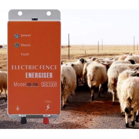 RHG 10 KM Elektrozaungerät für Barrieren und Koppeln, Elektrozaun für Tiere, Pasteurisierung, Viehzucht, Elektrozaunsteuerung für Kühe, Schafe und Pferde (1/5)