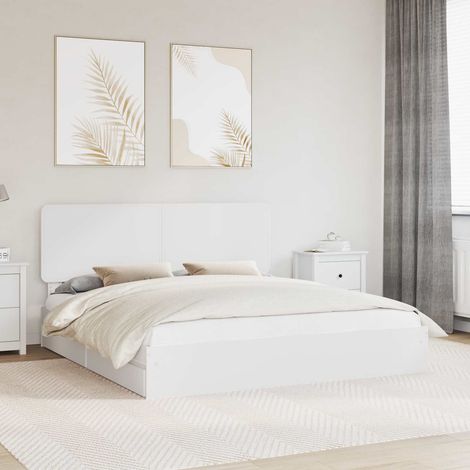 Cama con almacenamiento 180 x 200 cm Madera de ingeniería