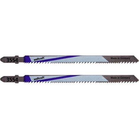 Pack de 2 Lames WOLFCRAFT 3554000 pour scie sauteuse L 110 mm (1/5)