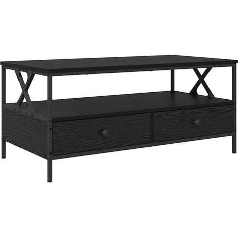 Maison Exclusive - Couchtisch Schwarze Eiche 100 x 51 x 45 cm Hol