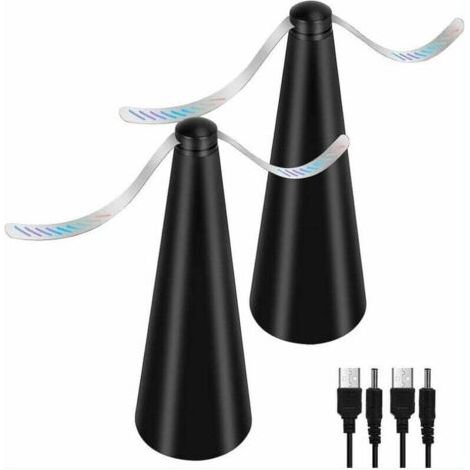 Pair Lot de 2 ventilateurs anti-mouches – Répulsifs sans produits chimiques – Portable et léger – Pour pique-nique et repas en extérieur – Yoyo