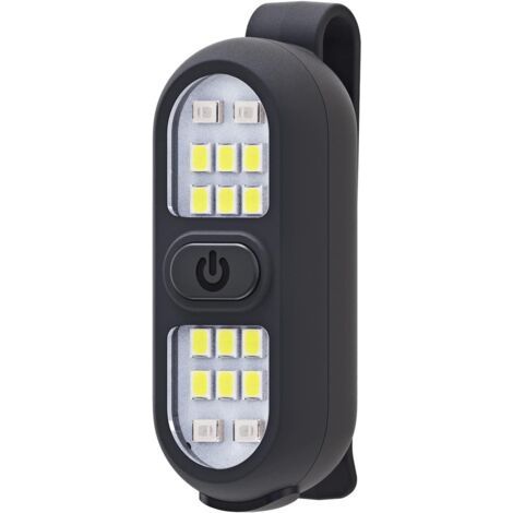 1 Pack Rechargeable Clip-on Running Lights Safety Light for Runners Hands-Free Flashlight LED Work Light Flashing Flashing Jogging Walking Camping Hiking (1/5)