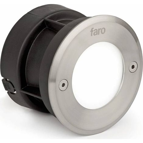 Led-18 Lampada Incasso Rotondo Inox 3000K Marca Faro