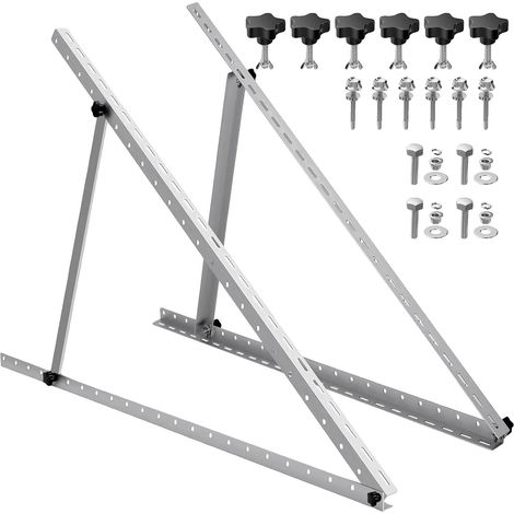 Supports de panneaux solaires, angle ajustable, construction en aluminium durable, 47 EN 1 ensemble (1/2)