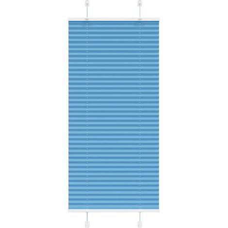 Plissee Blau 65x150 cm Stoffbreite 64,4 cm Polyester