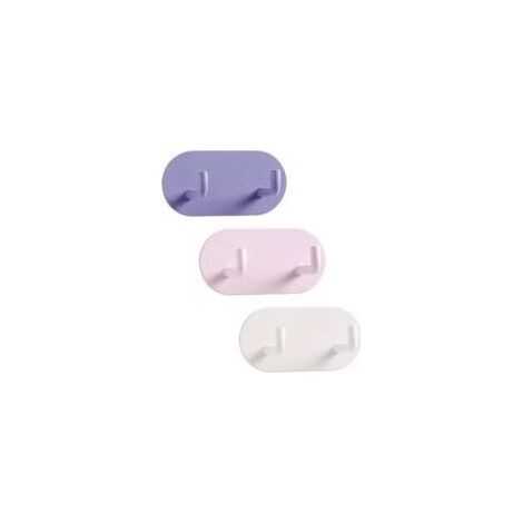 Crochets muraux adhésifs , lot de 3 porte-serviettes de salle de bain, crochets métalliques, installation sans perçage, adaptés aux chambres et cuisines (1/5)