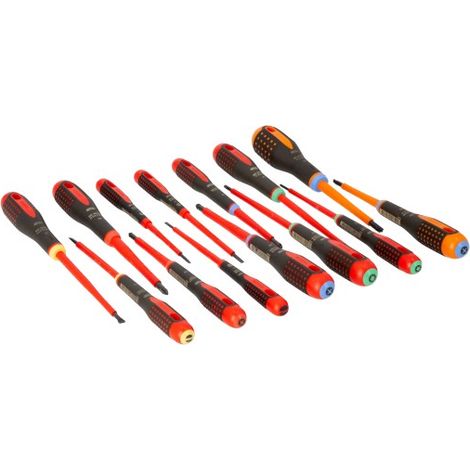 BAHCO - Jeu de Tvis à fente/PH/PZ/TORX®/Combi PZ ERGO™, poignée caoutchouc - 14 pc (1/2)