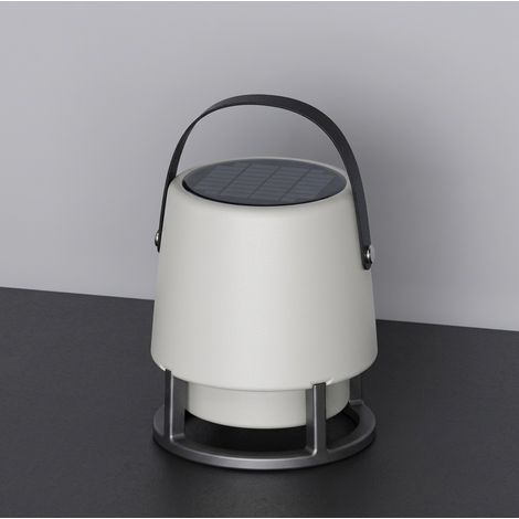 KOODUU Open Air L Black LED Lampe und Bluetooth Lautsprecher mit Solarpanel