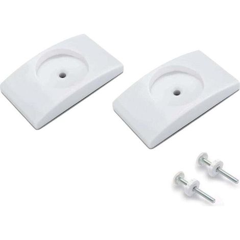Lot de 2 patins de protection murale pour pieds d'éléphant, pour grille de porte, d'escalier, sans perçage pour sécurité (1/4)