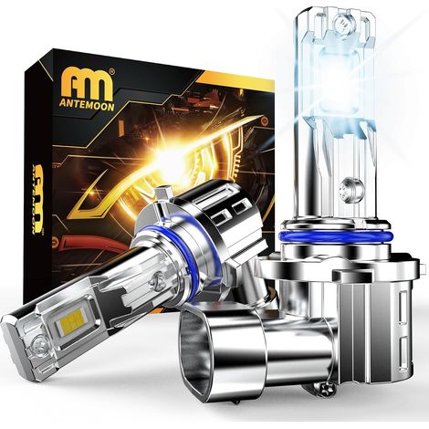 9012 HIR2 LED Fog Light Bulbs, 100W 20000LM 6500K White 12V 24V Headlight Bulb Halogen Replacement Bulbs for Cars, Plug and Play, Pack of 2 (1/5)