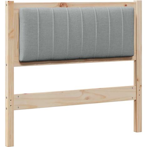 Tête de lit capitonnée avec tête de lit Marron 90 cm Pin massif (1/5)