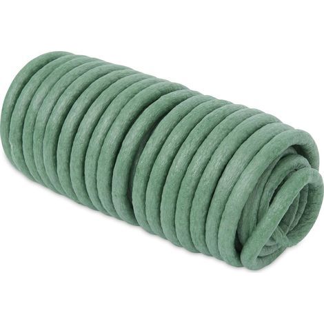 1 - Lien Pour Arbres - Fil De Jardinage - Revêtement En Mousse Souplesse - Protection Des Plantes Et Tuteurage - Usage Intérieur Extérieur - Vert - 10 m x 8 mm (1/4)