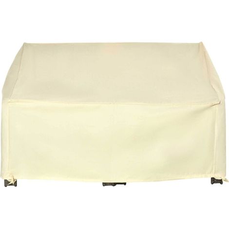 Fodera per cuscino Outsunny, copertura impermeabile per divano da esterno, copertura per panchina da giardino, tessuto Oxford 600D, copertura per divano da esterno per balcone, terrazzo, 140 x 84 x 56