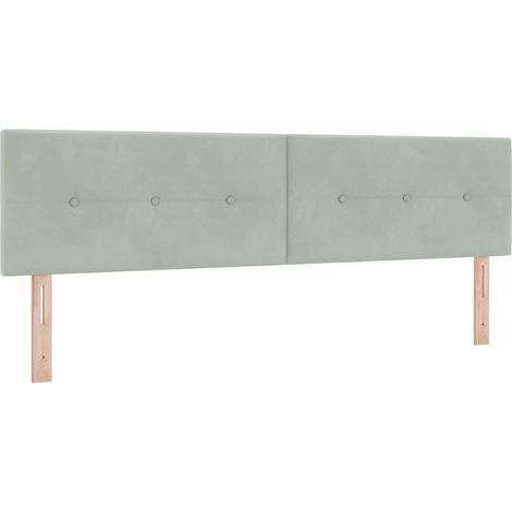 Maison Exclusive - Testiera Grigio chiaro 180 cm Velluto