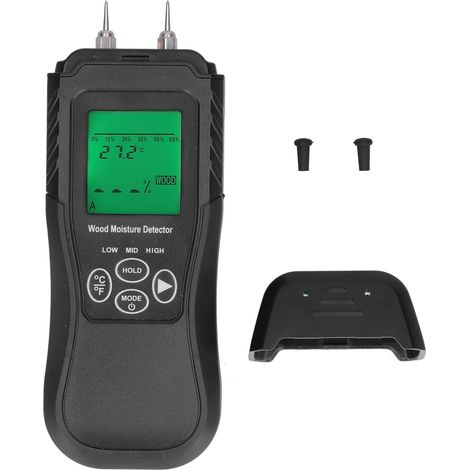 Testeur d'humidité numérique portable à écran LCD avec arrêt automatique, détecteur d'humidité pour bois (1/5)
