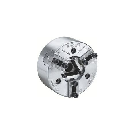 Röhm Mandrino autocentrante KFD-AF, misura 160, 3 griffe, dentatura a punta 90° - 144620 (1/5)