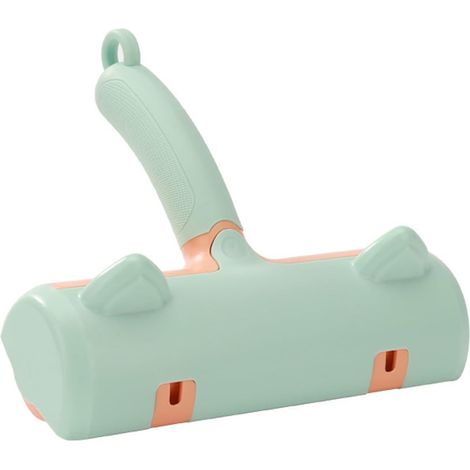 Brosse anti-poils d'animaux réutilisable avec base auto-nettoyante, vert (1/5)