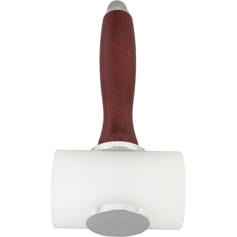 Lederschnitzhammer mit Gummikopf und Holzgriff, Lederhammer in T-Form für Handarbeiten (1/5)