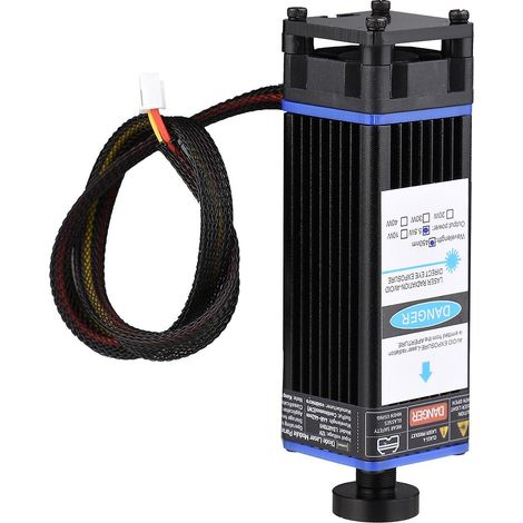Module laser à focale fixe de 450 nm et 80 W, tête de gravure laser, graveur et découpeur laser haute vitesse pour impression 3D