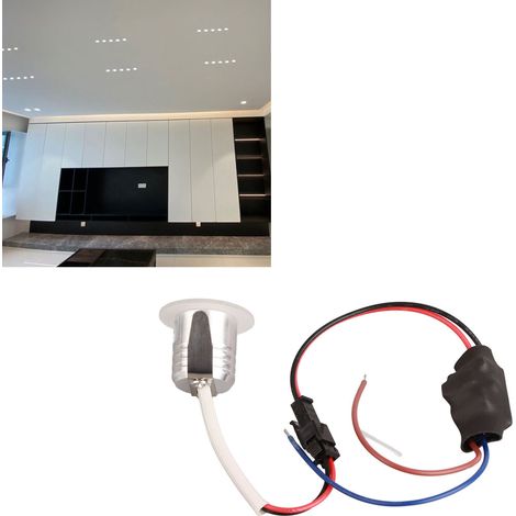 Mini spot encastré LED rond professionnel pour plafond, idéal pour salon et salle à manger, AC85-265V, lumière naturelle 4000K (1/5)