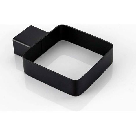 Porte Brosse Toilettes - Support Verre - Montage Murale - Acier Inoxydable 304 Finition Satinée Noire - 1 Pièce (1/5)