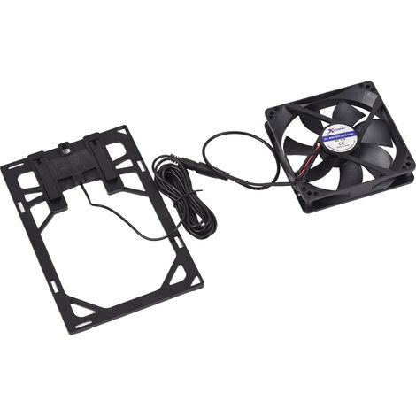 Mini ventilateur solaire 6W 12V, extracteur d'air pour petits animaux, poulaillers, serres et abris de jardin, avec câble de 3 mètres de long. (1/5)