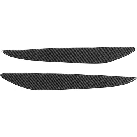 Juego de 2 protectores de faros delanteros, fibra de carbono, resistentes al desgaste, accesorio exterior, para Mazda 3 2010-2019 (1/5)