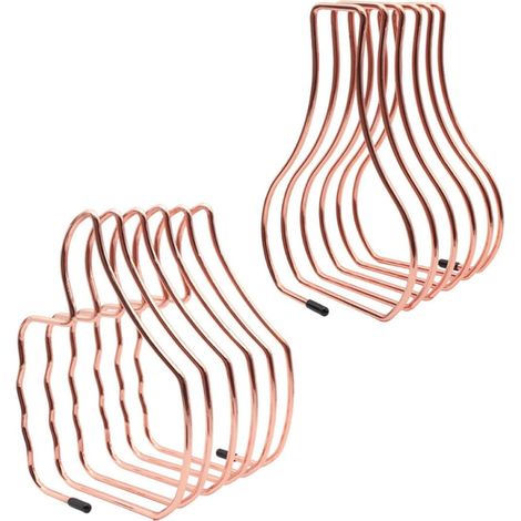 Buchstützen und Sicherem Griff aus Eisen in Roségold 2 Stück