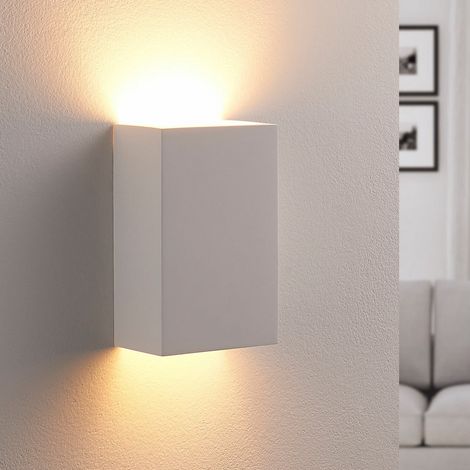 [GEBRAUCHT] Lindby Wandlampe Leuchte Colja Gips Eckig Weiß Höhe 16 Cm  B-Ware