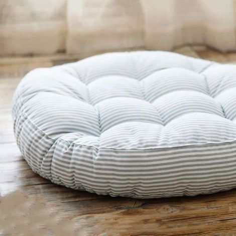 Chaise Cushion - Round - Gray - 47x47x8cm - Soft and Comfortable