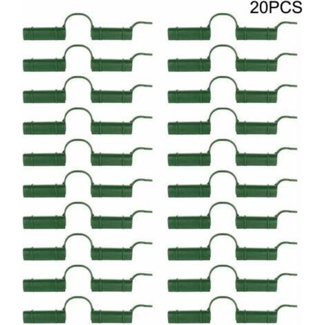 Packung mit 20 Gewächshaus-Befestigungsclips, für Gewächshausschläuche, Befestigungswerkzeug, für Gartenplanen, Sonnenschutz, 1,1 cm (1/4)