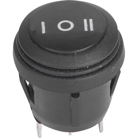 Stück runde schwarze Kippschalter EIN/AUS/EIN 3-polig 10A/125V 6A/250V