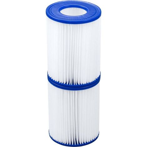 Cartouche filtrante Bestway Flowclear Type II, filtre pour piscine et spa Bestway, installation facile,filtre de nettoyage lot de 2 (1/5)
