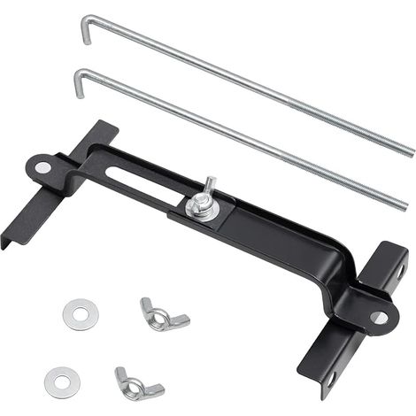 maintien de la batterie réglable-boulons de 19cm/7,5 pouces,universel ajustable traverse de batterie avec boulon en J,apte à voiture suv, bon contact, résistance à la corrosion (1/5)