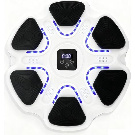 Machine de Boxe Musicale, Music Boxing Machine Bluetooth avec 2 Paires de Gants, Music Boxeur électroniqu LED, 9 Modes de Vitesse, Boxe Mural Musique pour Exercices pour Adultes et Enfants (1/5)
