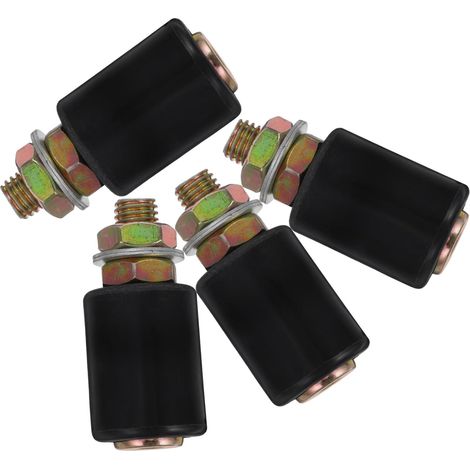 Roues de porte coulissante Unomor 4 en nylon noir 30x40 mm (1/5)