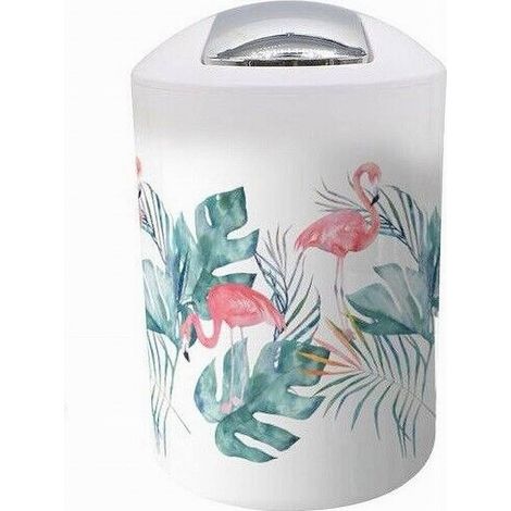 Cleafe - Pattumiera Cestino Secchio Rifiuti Gettacarte Accessorio Bagno Fenicotteri 69968 - (1/2)