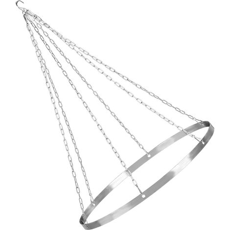 1 Kit De Drapage Rond 30 Cm, Anneaux Métalliques, Montage Plafond, Pour Mariages Et Fêtes
