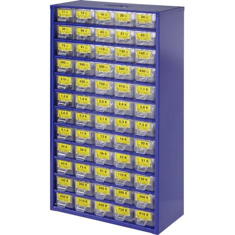 420190 Jeu de résistances à couche métallique sortie axiale 0.25 W 1 % 1 set