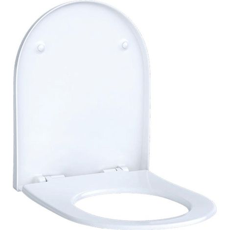 Abattant WC Slim ACANTO avec couvercle, enveloppant, antibactérien, blanc GEBERIT