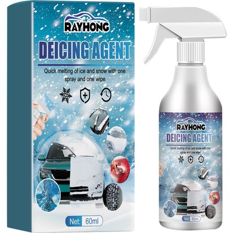 Spray Dégivrant - Pour Pare-Brise Automobile Et Congélateur - Agent De Désembuage Et De Fonte De La Glace - 60 ml (1/5)