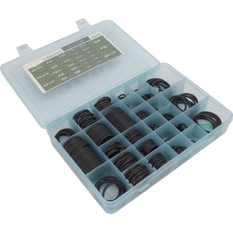 Kit de 376 joints toriques en caoutchouc pour système de climatisation, remplacement pour pelle hydraulique Hyundai Doosan (1/5)