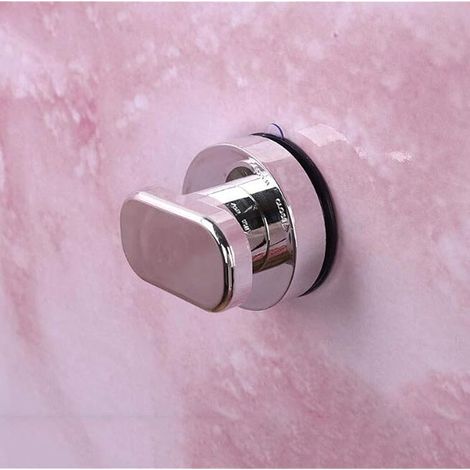 KAFEBDA Sticky Strong Ventouse Porte en verre et poignée de fenêtre Cuisine, réfrigérateur, tiroir, armoire Poignée Salle de bain Mur Main courante Douche Main courante Ventouse (argent) (1/5)