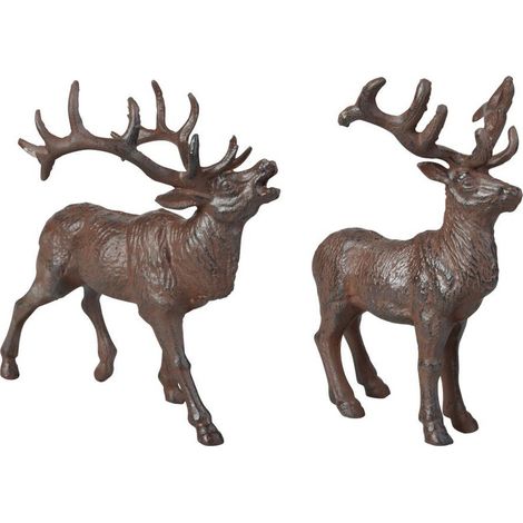 Esschert-Design Statue eines braunen Rehs 23,4 cm