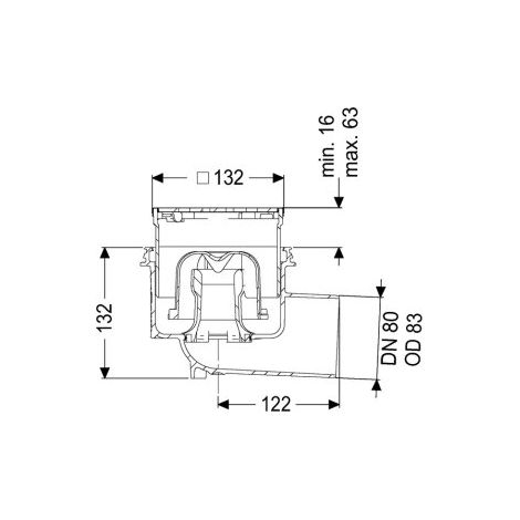 KESSEL 48383.63 Caniveau de sol/plafond Ecoguss